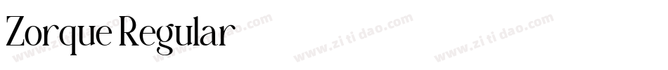 Zorque Regular字体转换